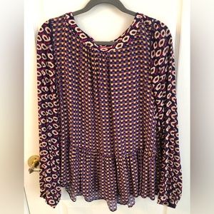 Super cute Maeve by Anthropologie multi pattern blouse